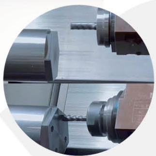 Tornio CNC di precisione con mandrino a campata larga HTC40Q BMT55 Torretta motorizzata e asse Y, a banco inclinato 9