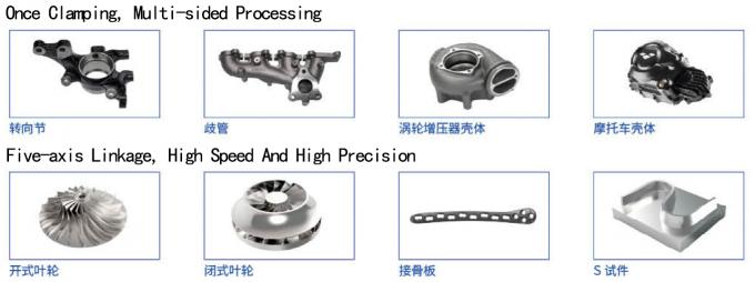VMU50H Centro di lavorazione a cinque assi Tavola di collegamento a cinque assi Dimensione 500 mm Centro di lavorazione verticale 4