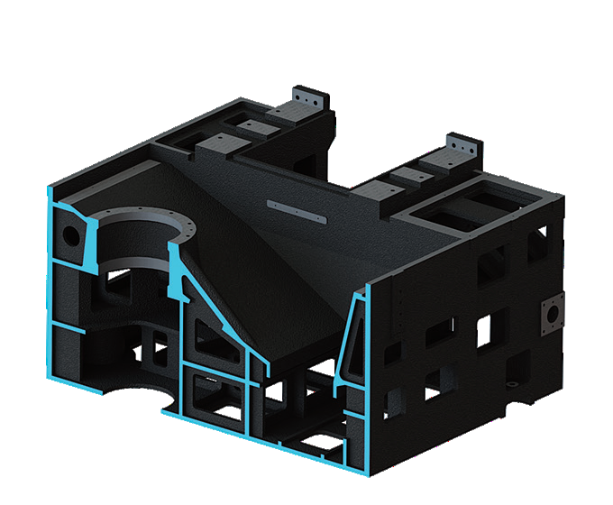 Torno CNC verticale per metallo grande V8H Altura di taglio massima 850 mm Torno verticale per fresatura CNC Fanuc 1