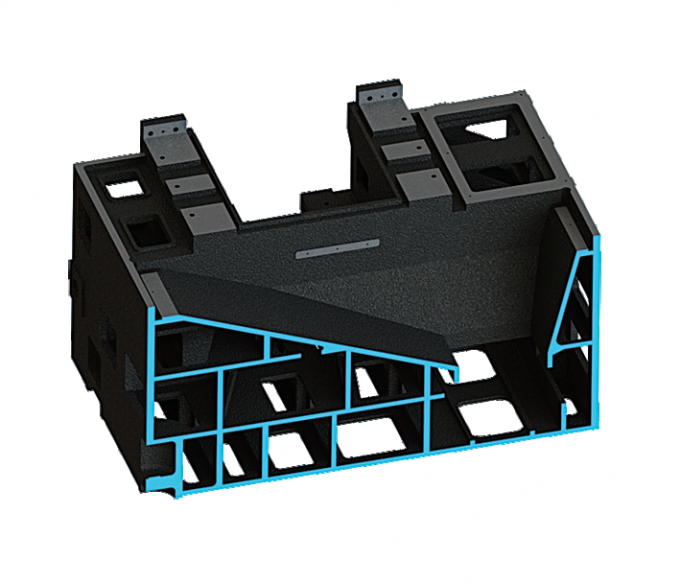 Torno CNC verticale per metallo grande V8H Altura di taglio massima 850 mm Torno verticale per fresatura CNC Fanuc 4