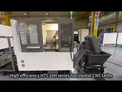 SMTCL Piccole parti di lavorazione HTC16H Metal Slant Bed CNC Lathe 8 stazioni Torni CNC orizzontali