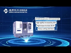 FANUC Torno CNC ad alta rigidità ad alta coppia HTC40B 45 gradi a letto inclinato integrale Torno CNC per metallo