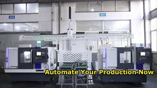 Linea di produzione di automazione ad alta velocità ad alta precisione Tornio CNC con caricatore a portale