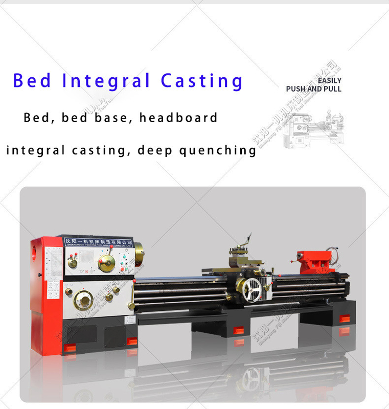 CW6180D Universal Metal Manual Turning Lathe Larghezza del letto 550mm Divario orizzontale Letto