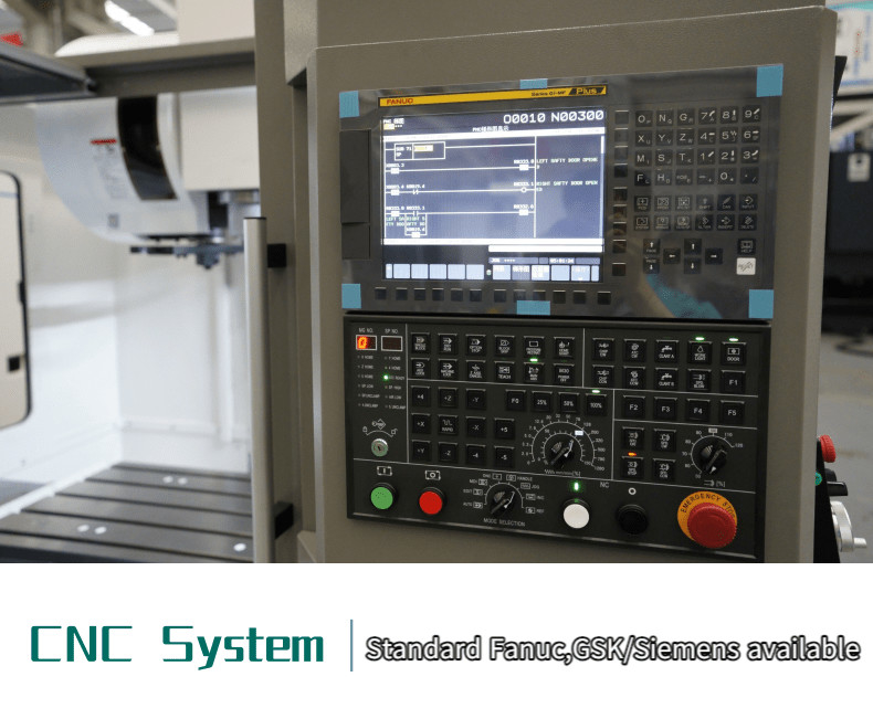 SMTCL VMC1100B Macchine per fresatura CNC a 4 assi per metalli Controller Fanuc 3 assi Centro di lavorazione verticale