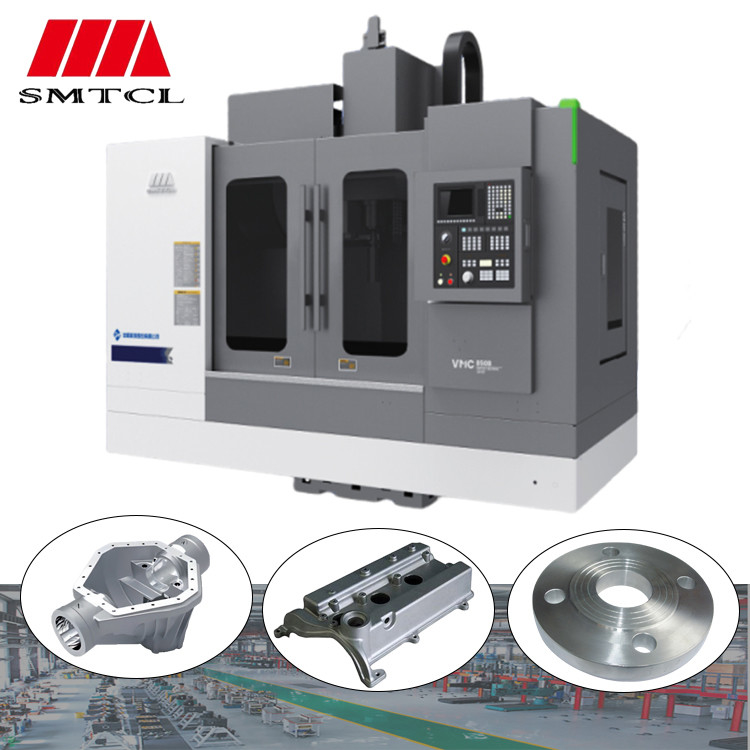 SMTCL VMC1100B Macchine per fresatura CNC a 4 assi per metalli Controller Fanuc 3 assi Centro di lavorazione verticale