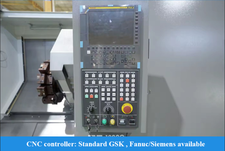 SMTCL Slant Bed CNC Lathe Lineare Guida T5.2-500Q BMT55 Max. Diametro di rotazione 360mm CNC Feeder Lathe