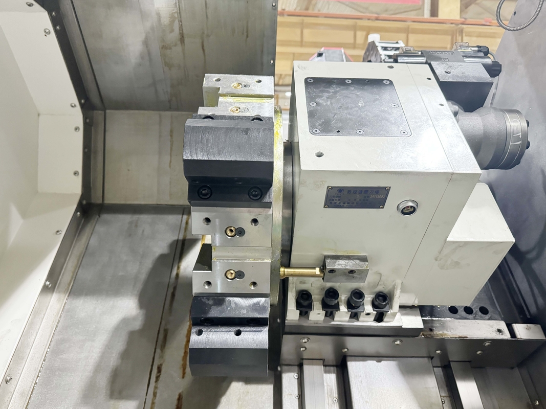 SMTCL CNC Tornibile HTC50B FANUC Sistema orizzontale 12 stazioni Servo Torretta letto inclinato Tornibile CNC