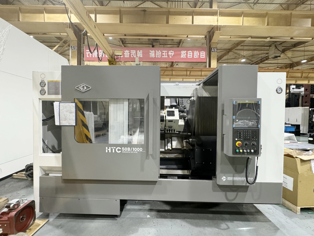 SMTCL CNC Tornibile HTC50B FANUC Sistema orizzontale 12 stazioni Servo Torretta letto inclinato Tornibile CNC