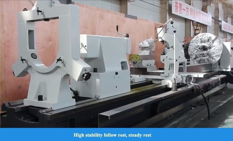 12 Meter Lathe Machine CW61125D Carico Cuscinetto 6T Spindle diametro di foratura 120mm Torno manuale pesante