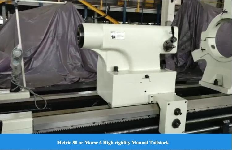 12 Meter Lathe Machine CW61125D Carico Cuscinetto 6T Spindle diametro di foratura 120mm Torno manuale pesante