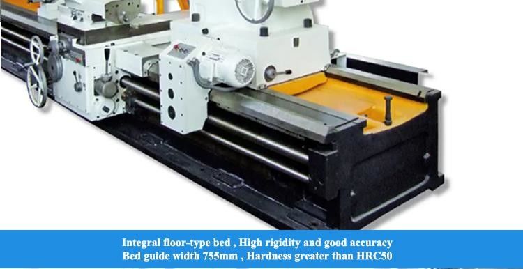 Torno manuale di grandi dimensioni CW61160D Diametro massimo di oscillazione sopra il letto 1640mm A2-15 Spindle Torni pesanti