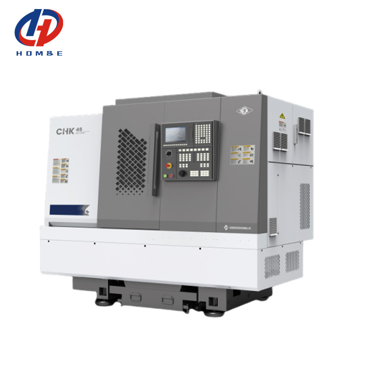 Strumento di banda letto inclinato CNC tornitore CHK46 automatico tipo banda tornitore con alimentatore a barre