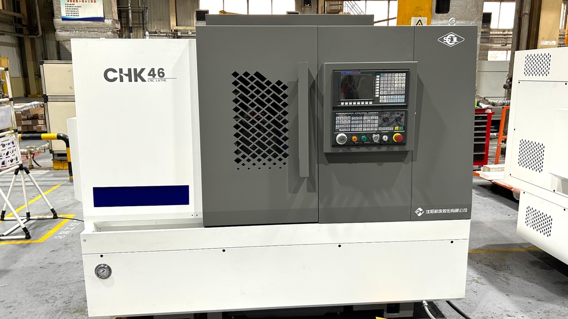 Torno CNC CHK46 Tipo di strumento di banda Post taglio di precisione letto inclinato CNC tornitore