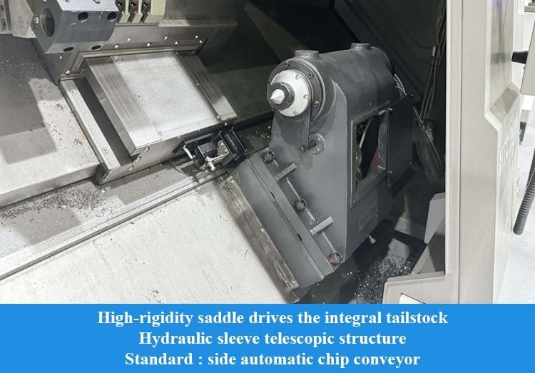 Centrale di tornitura CNC a rotaia rigida ad alta rigidità HTC40Sm A2-8 Spindle Centrale di tornitura CNC a taglio pesante