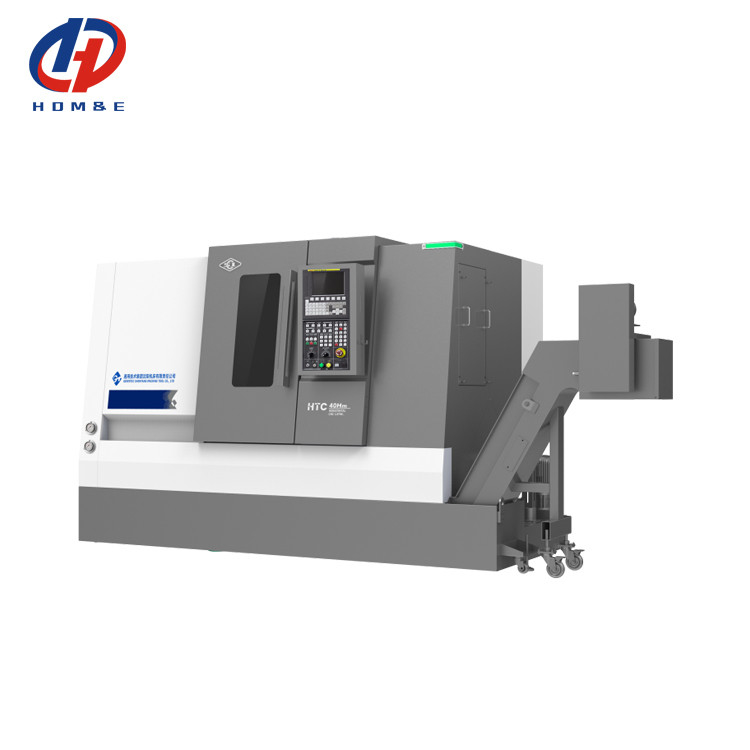 SMTCL CNC Lathe HTC40H Alta efficienza Long Travel Ball Cage Motor Shaft Processing Slant Bed CNC Lathe