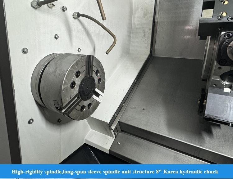 Centrale di tornitura CNC orizzontale HTC30Hm BMT55 12 stazioni Power Turret Servo Tailstock Centrale di tornitura con asse Y