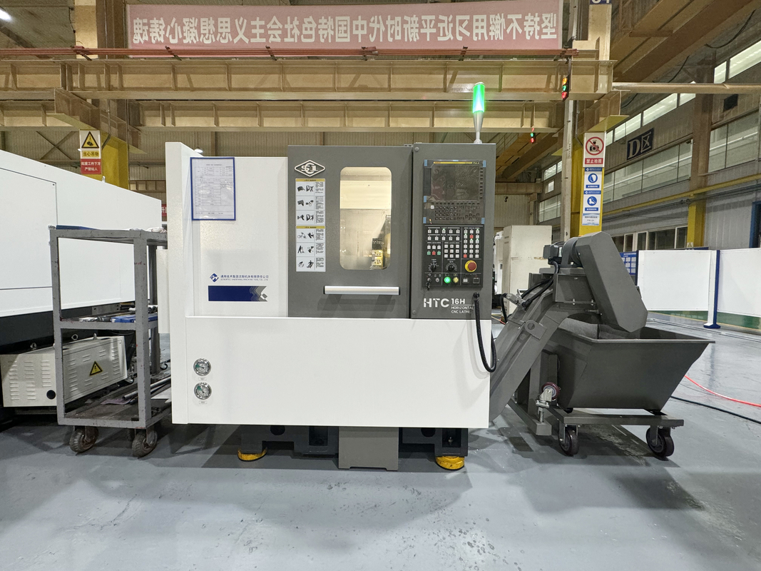 Lavoratore CNC economico HTC16Q Sistema GSK Parti di piccole dimensioni di lavorazione Servo Tailstock Letto inclinato Lavoratore CNC