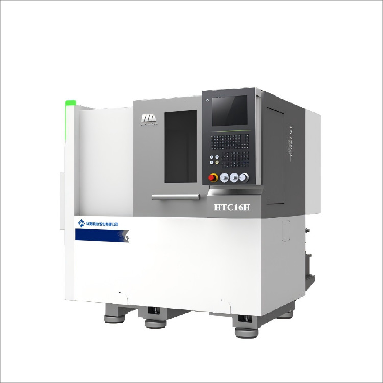 Lavoratore CNC economico HTC16Q Sistema GSK Parti di piccole dimensioni di lavorazione Servo Tailstock Letto inclinato Lavoratore CNC