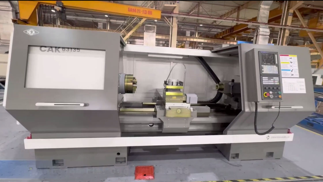 SMTCL Macchina di tornitura CNC pesante Combo Big Spindle Bore CAK60135 Tornitura CNC a letto piatto orizzontale