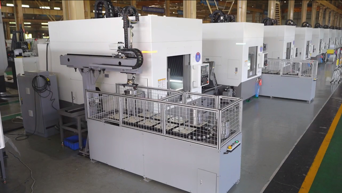 Carico e Scarico Automatico Linea di Produzione Automatizzata IVT45 Tornio Verticale CNC Invertito