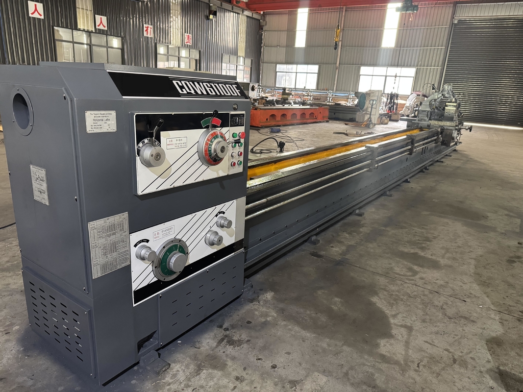 Tornio parallelo orizzontale pesante CW6180F, guida di elevata rigidità, larghezza 600mm, tornio manuale da pavimento
