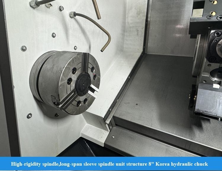 Tornio CNC di precisione HTC30Q Centro di tornitura CNC SMTCL Tornio CNC a banco inclinato orizzontale
