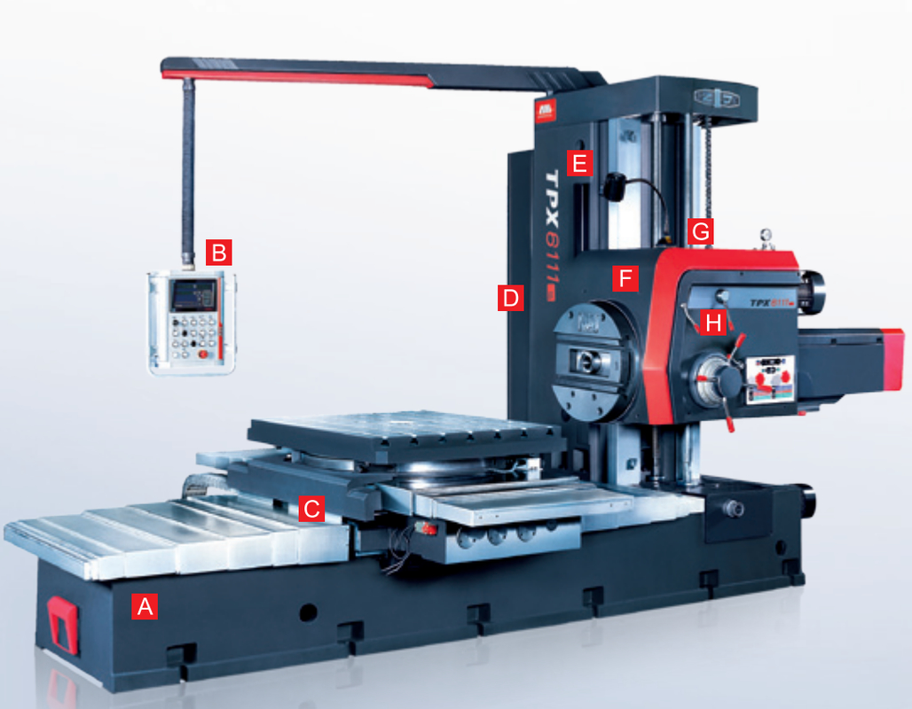 TPX6111B Macchina di foraggio per fresatura CNC universale di alta qualità Macchina di foraggio orizzontale
