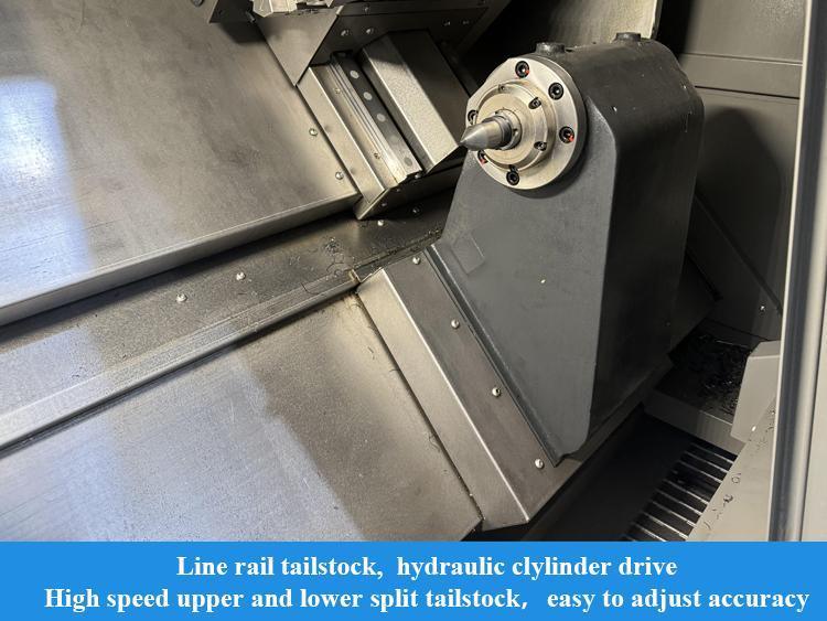 Ferrovia ad alta velocità di CNC del letto di inclinazione di G45L della macchina orizzontale del tornio