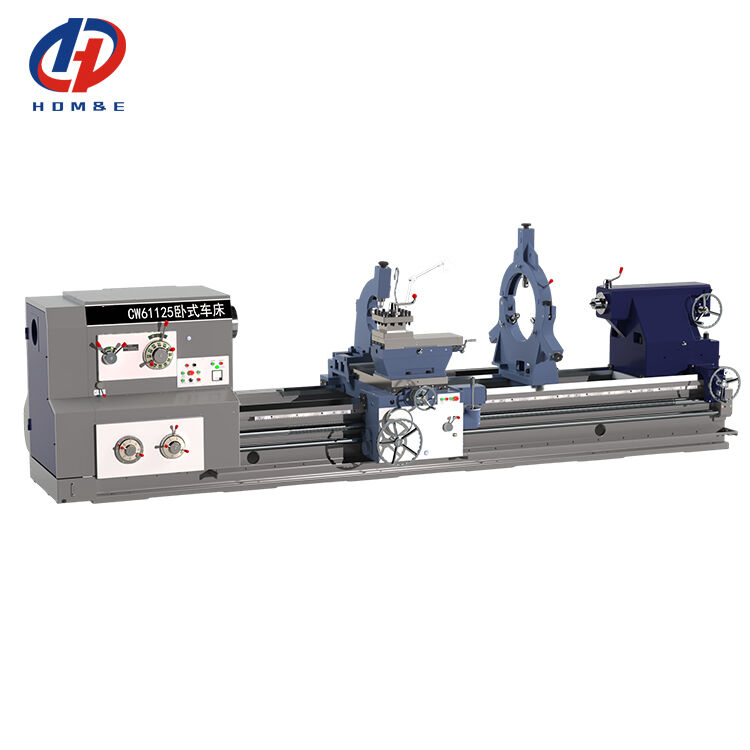 Tornio per carichi pesanti da 15 m CW61125 Grande mandrino Foro da 130 mm Potente tornio orizzontale