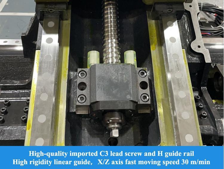Tornitura di precisione SMTCL per piccole parti 5000 giri/min Mandrino A2-5 Torretta servo-assistita orizzontale HTC16H Tornio CNC a banco inclinato
