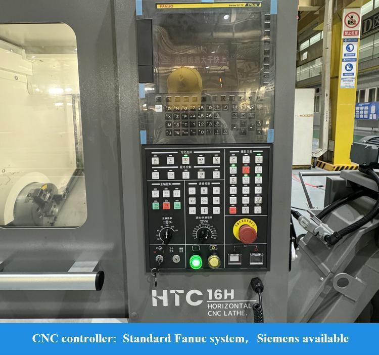 Tornitura di precisione SMTCL per piccole parti 5000 giri/min Mandrino A2-5 Torretta servo-assistita orizzontale HTC16H Tornio CNC a banco inclinato
