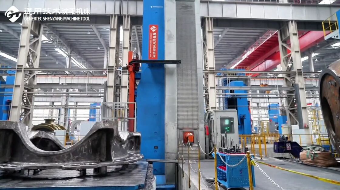 Centro di lavoro alesatore e fresatore a montante fisso per impieghi generali SMTCL P-Force per l'industria eolica