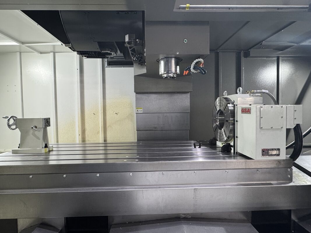 SMTCL Heavy 3 Axis Vertical Machining Center VMC2100B 4 Axis CNC Vertical Milling Machine con giradischi