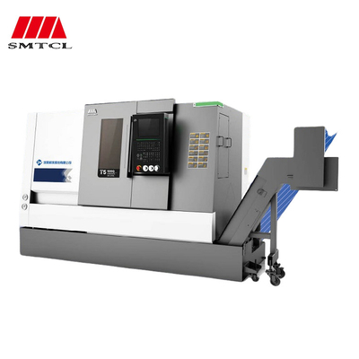 SMTCL CNC Lathe Alta precisione Piccole parti di lavorazione T5.1-100Q Metal Slant Bed CNC Lathe