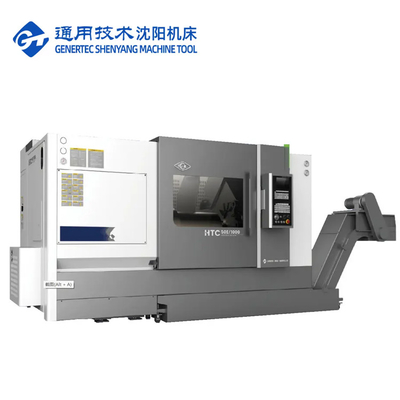 SMTCL Metal Slant Bed CNC Lathe HTC50E Fanuc Centrale di tornitura e fresatura