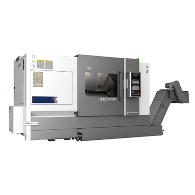 SMTCL CNC Torno HTC50B Tailstock idraulico orizzontale 12 stazioni Servo Torretta Slant letto Torno CNC per il metallo