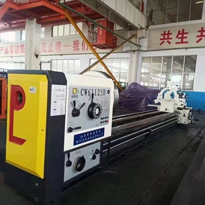 Macchina di tornitura orizzontale pesante CW61125D/12m Cuscinetto di carico 6T Spindle diametro di foratura 120mm