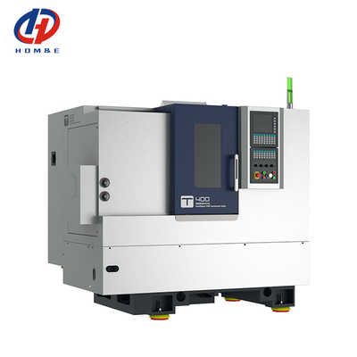 Torno automatico CNC T400 Alta rigidità Lineare Guida Rile Servo Torretta GSK Metallo Torno CNC Slant Bed