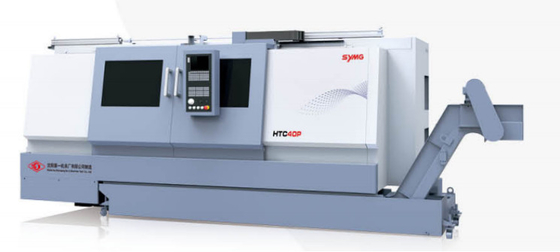 Centro di giro orizzontale 3500rpm di CNC di HTC40PM con la torretta di vita di asse di C